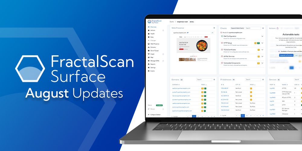 FractalScan Surface August 2023 update blog banner